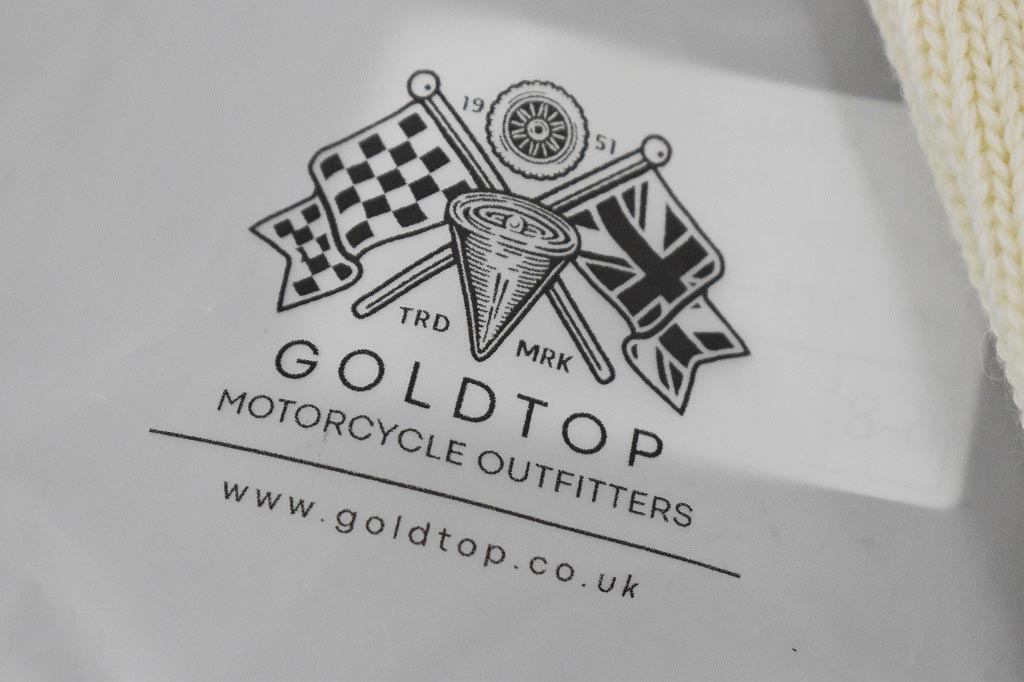 英国 「GOLDTOP」「80% Wool Seaboot Socks」 ウール80% シーブーツソックス COLOR：WHITE