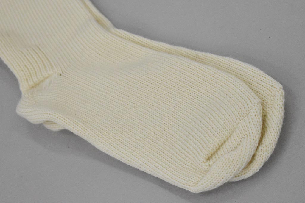 英国 「GOLDTOP」「80% Wool Seaboot Socks」 ウール80% シーブーツソックス COLOR：WHITE