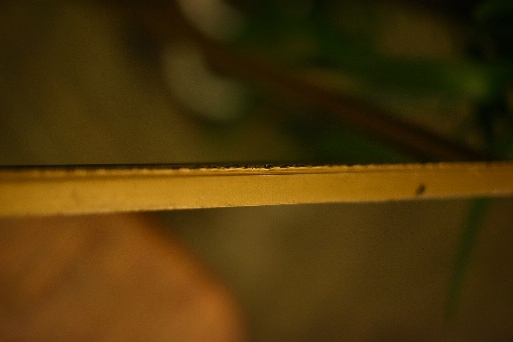 103932 ヴィンテージ　「BOOTS」　大型　ゴールド　レリーフ　ミラー