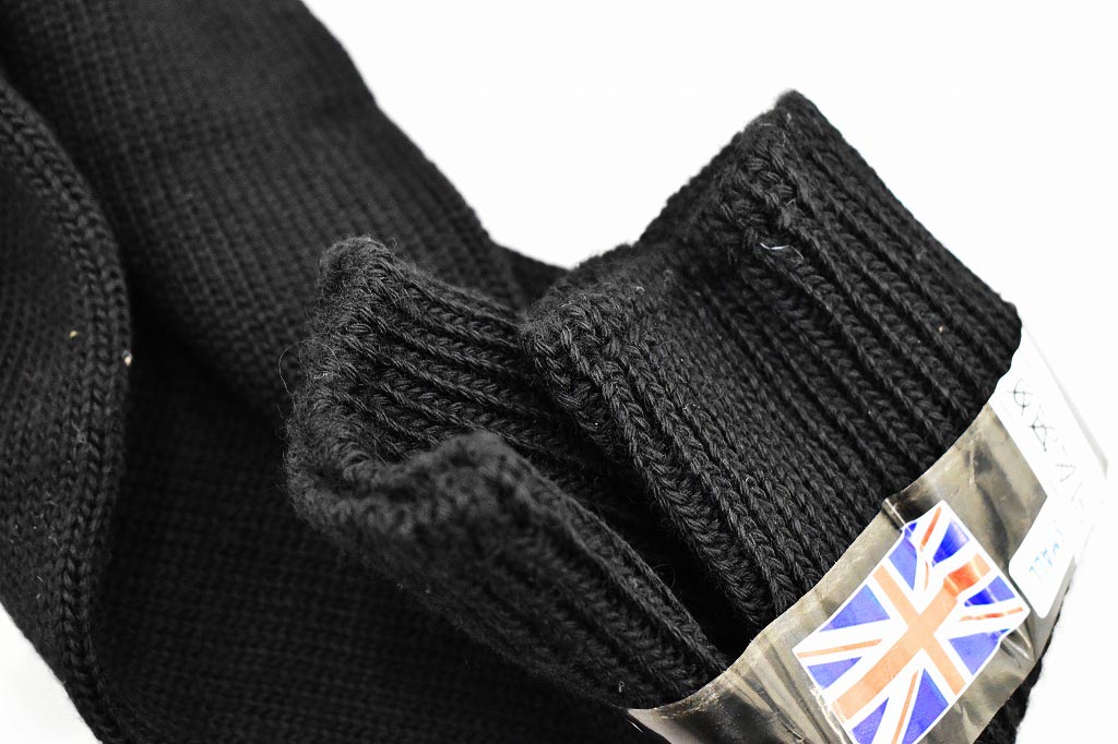 英国 「GOLDTOP」「80% Wool Seaboot Socks」 ウール80% シーブーツソックス COLOR：BLACK