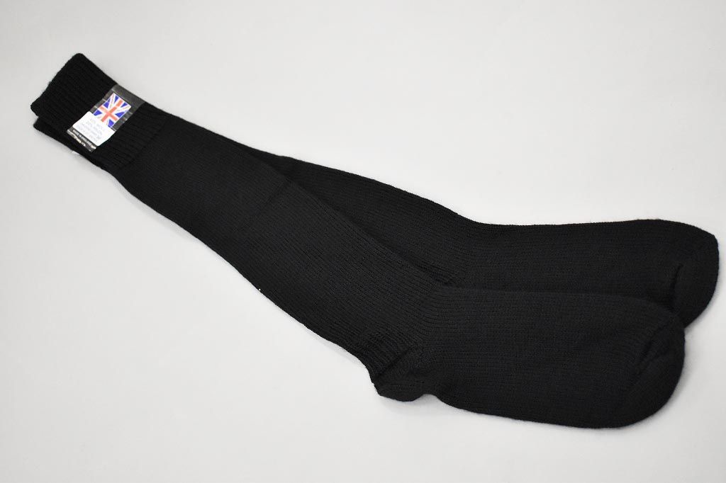 英国 「GOLDTOP」「80% Wool Seaboot Socks」 ウール80% シーブーツソックス COLOR：BLACK