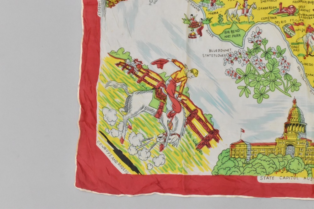 108781 ヴィンテージ 中判 スーベニア スカーフ  Souvenir scarf