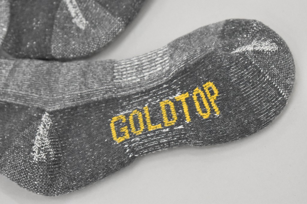 英国 「GOLDTOP」「75% Merino Wool Motorcycle Socks 」 メリノウール75%モーターサイクルソックス COLOR：GRAY