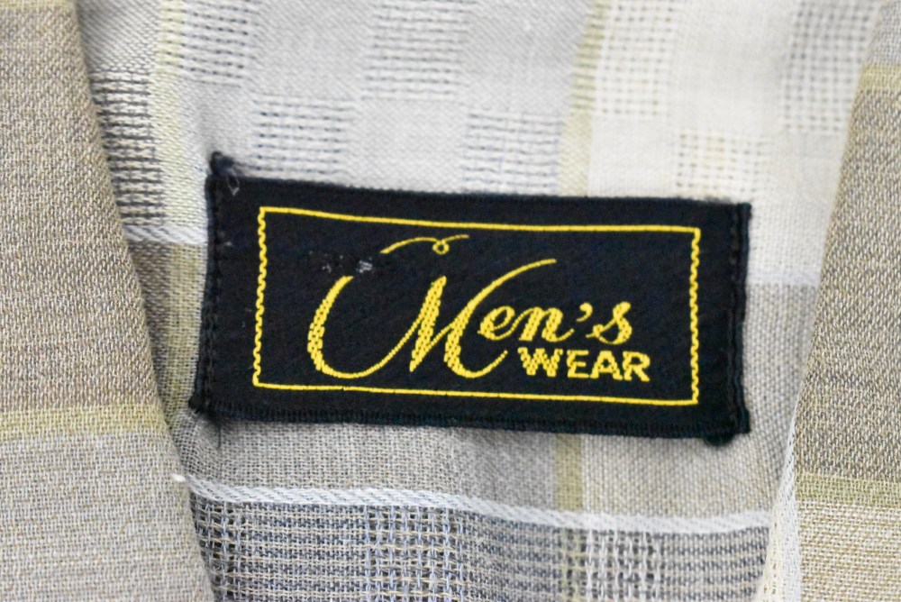 109285 「Men's Wear」  ヴィンテージ 半袖 チェックシャツ