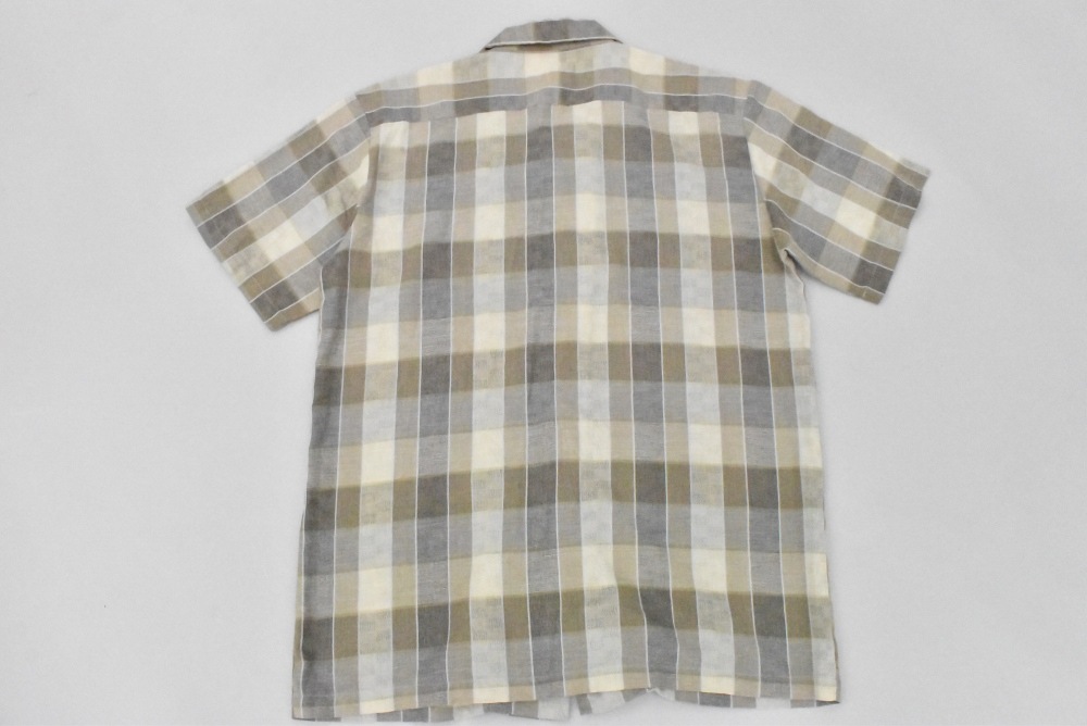 109285 「Men's Wear」  ヴィンテージ 半袖 チェックシャツ