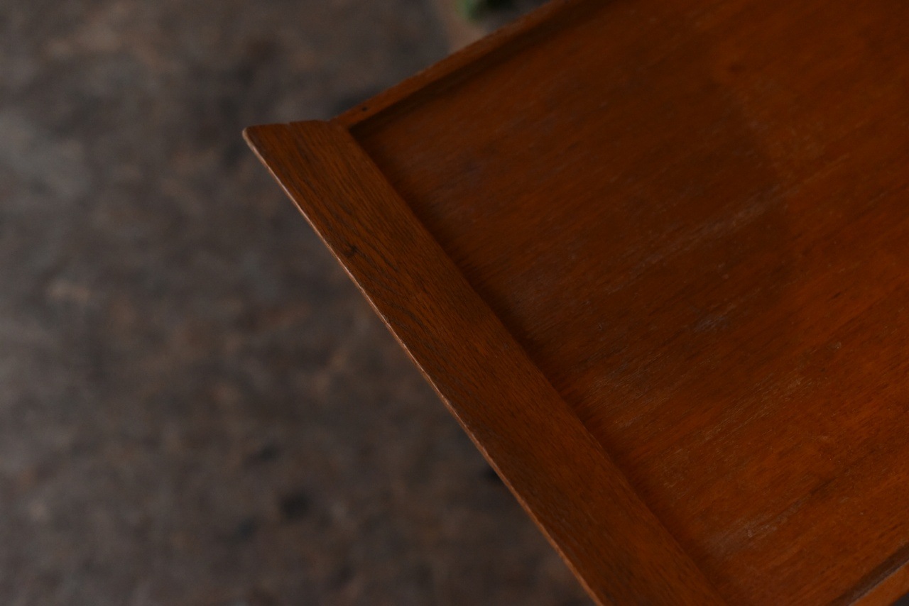 2757 ヴィンテージ ウッドトレー　トレイ　取っ手にガタつきがあり