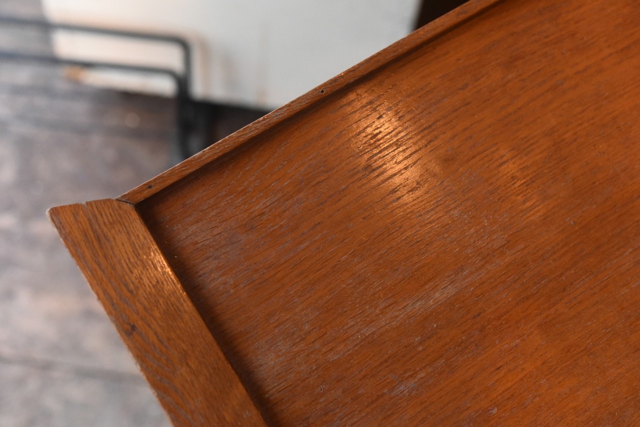 2757 ヴィンテージ ウッドトレー　トレイ　取っ手にガタつきがあり