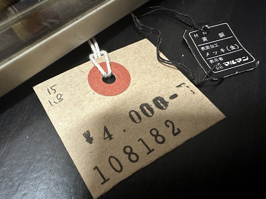 108182 Maruman 腕時計ベルト 18mm 金メッキ  金色 蛇腹  DEAD STOCK