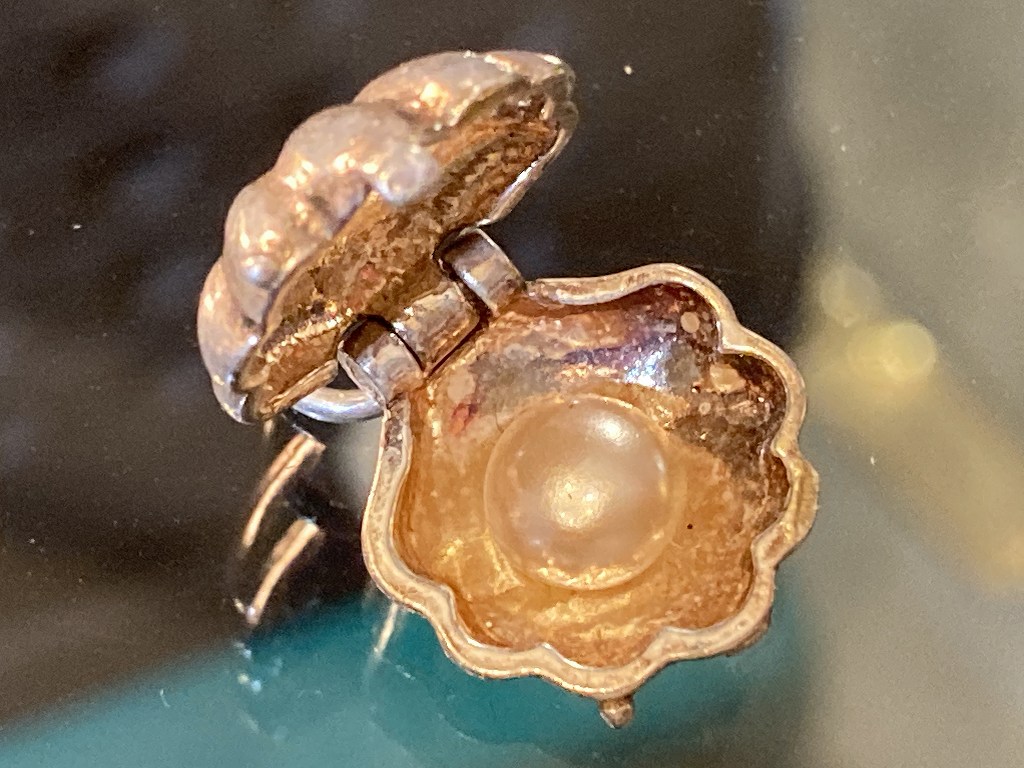 108660「pearl shell」 925 SILVER ジュエリー　MADE IN ENGLAND 