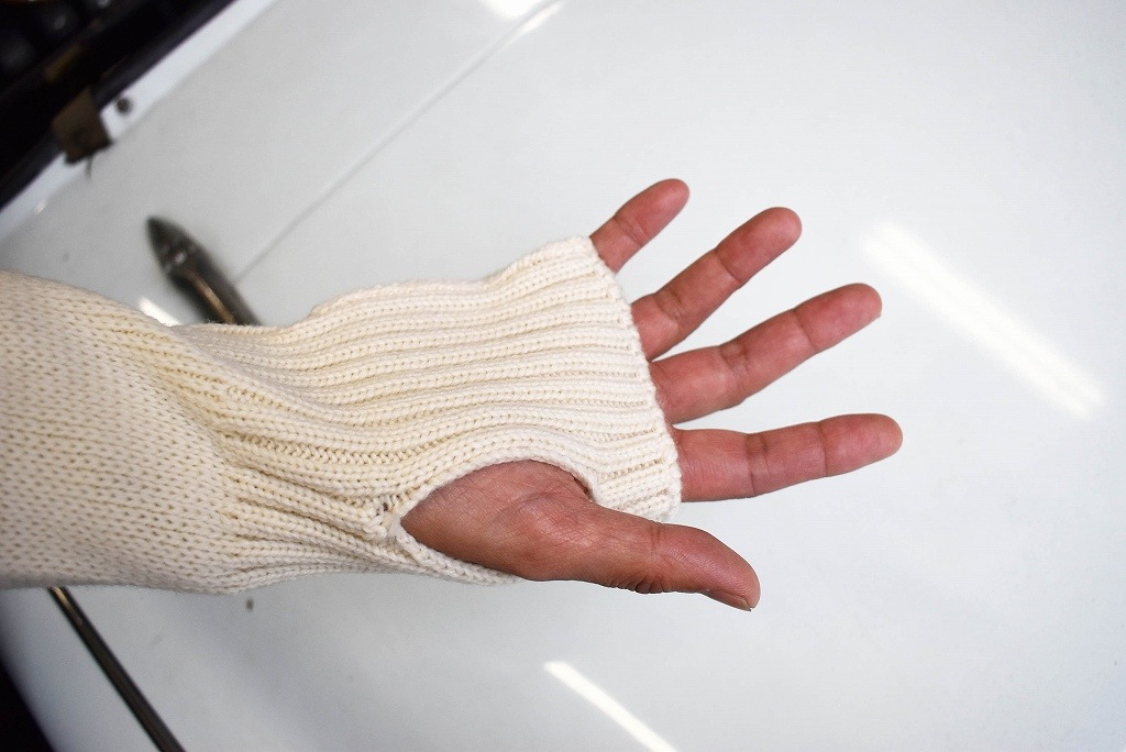 FW 英国「GOLDTOP」「100%Merino Wool Fitted Submariner Sweater」フィット サブマリーナー セーター COLOR：WHITE　　送料無料