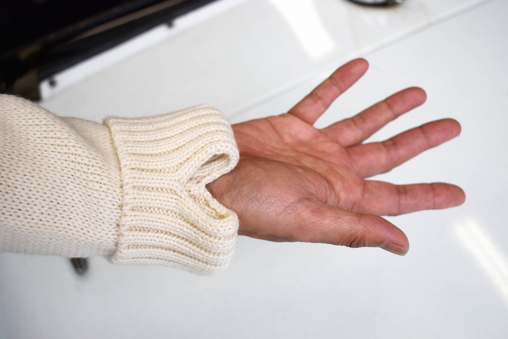 FW 英国「GOLDTOP」「100%Merino Wool Fitted Submariner Sweater」フィット サブマリーナー セーター COLOR：WHITE　　送料無料