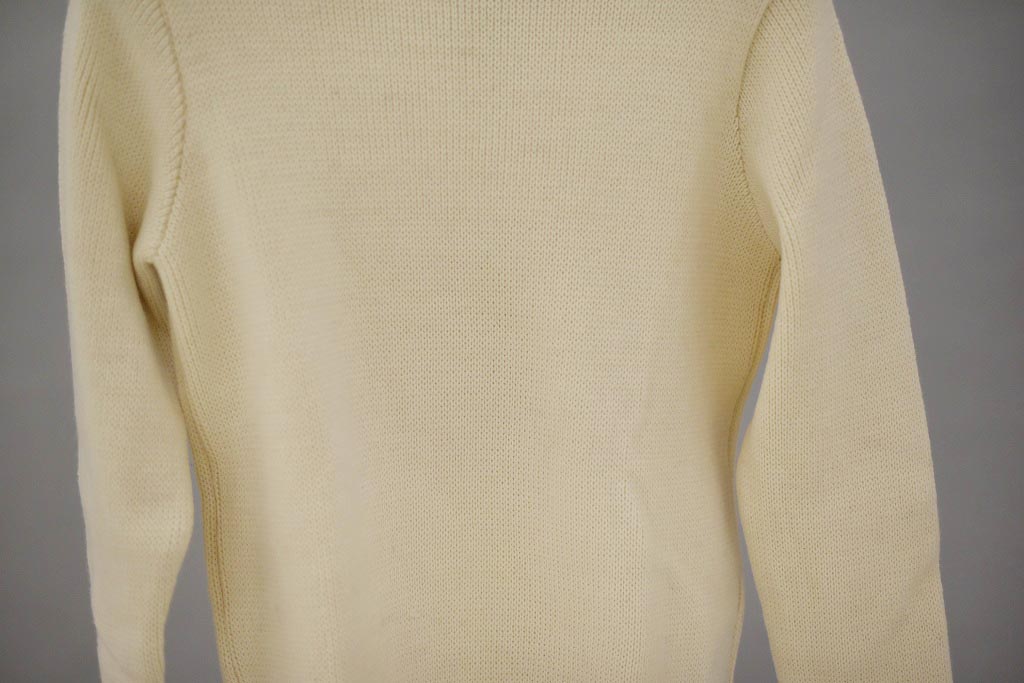 FW 英国「GOLDTOP」「100%Merino Wool Fitted Submariner Sweater」フィット サブマリーナー セーター COLOR：WHITE　　送料無料