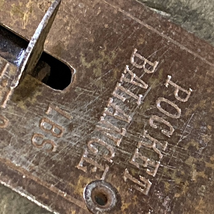 106378 ヴィンテージ　「POCKET BALANCE」　バネ秤　計量器　吊り下げ式秤　スケール　真鍮製　ブラス　ドイツ MADE IN GEAMANY