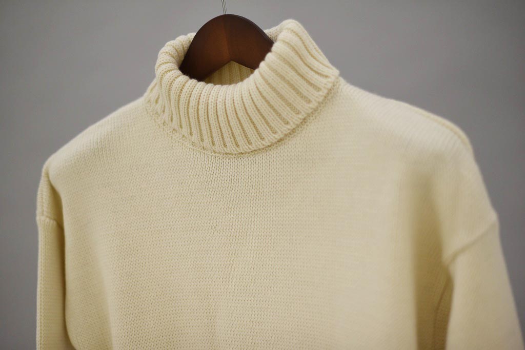 CW 英国 「GOLDTOP」「100% Merino Wool Classic Submariner Sweater」クラシック サブマリーナー COLOR：WHITE　　送料無料