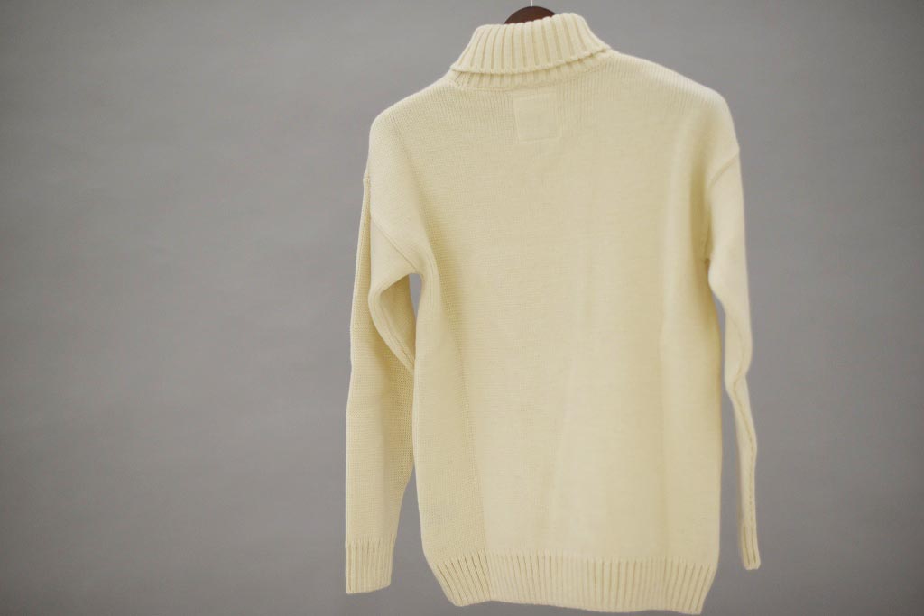 CW 英国 「GOLDTOP」「100% Merino Wool Classic Submariner Sweater」クラシック サブマリーナー COLOR：WHITE　　送料無料