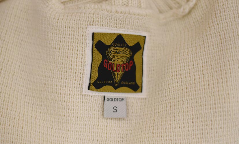 CW 英国 「GOLDTOP」「100% Merino Wool Classic Submariner Sweater」クラシック サブマリーナー COLOR：WHITE　　送料無料