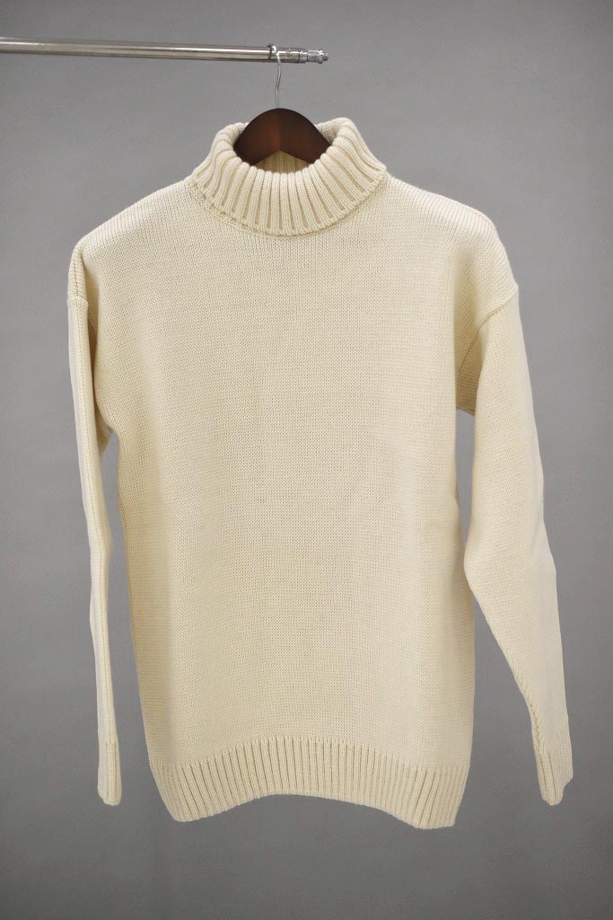CW 英国 「GOLDTOP」「100% Merino Wool Classic Submariner Sweater」クラシック サブマリーナー COLOR：WHITE　　送料無料
