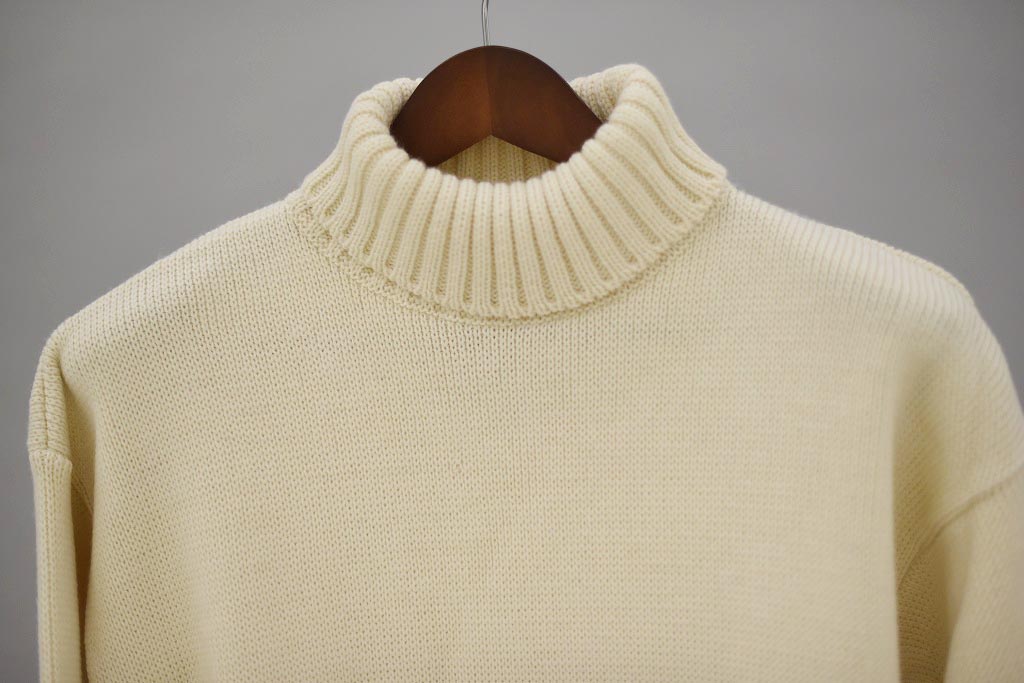 CW 英国 「GOLDTOP」「100% Merino Wool Classic Submariner Sweater」クラシック サブマリーナー COLOR：WHITE　　送料無料