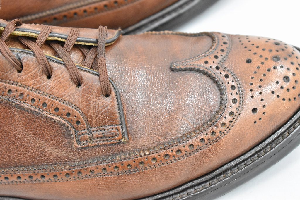 109834「FLORSHEIM」ウィングチップ シューズ 外羽根 SIZE US9ほど