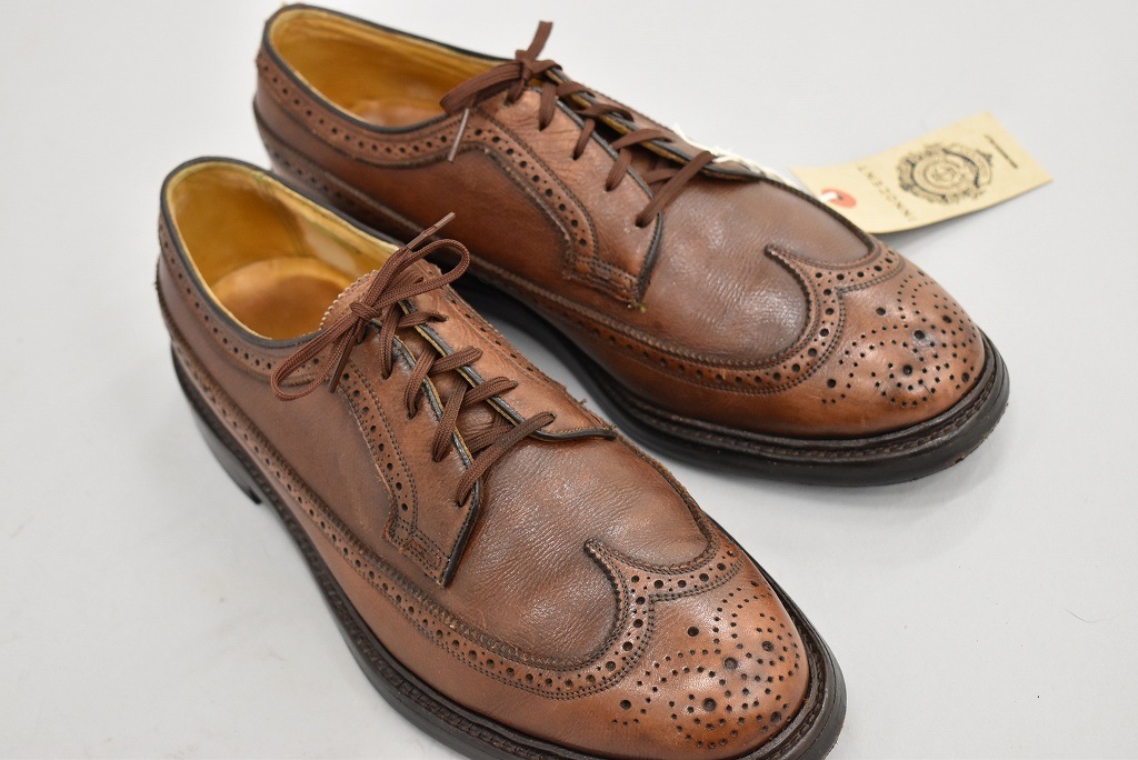 109834「FLORSHEIM」ウィングチップ シューズ 外羽根 SIZE US9ほど