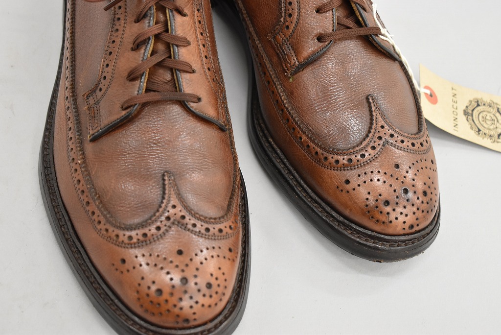 109834「FLORSHEIM」ウィングチップ シューズ 外羽根 SIZE US9ほど