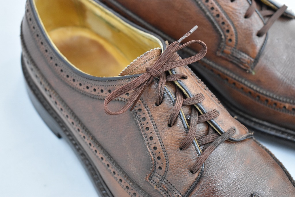 109834「FLORSHEIM」ウィングチップ シューズ 外羽根 SIZE US9ほど