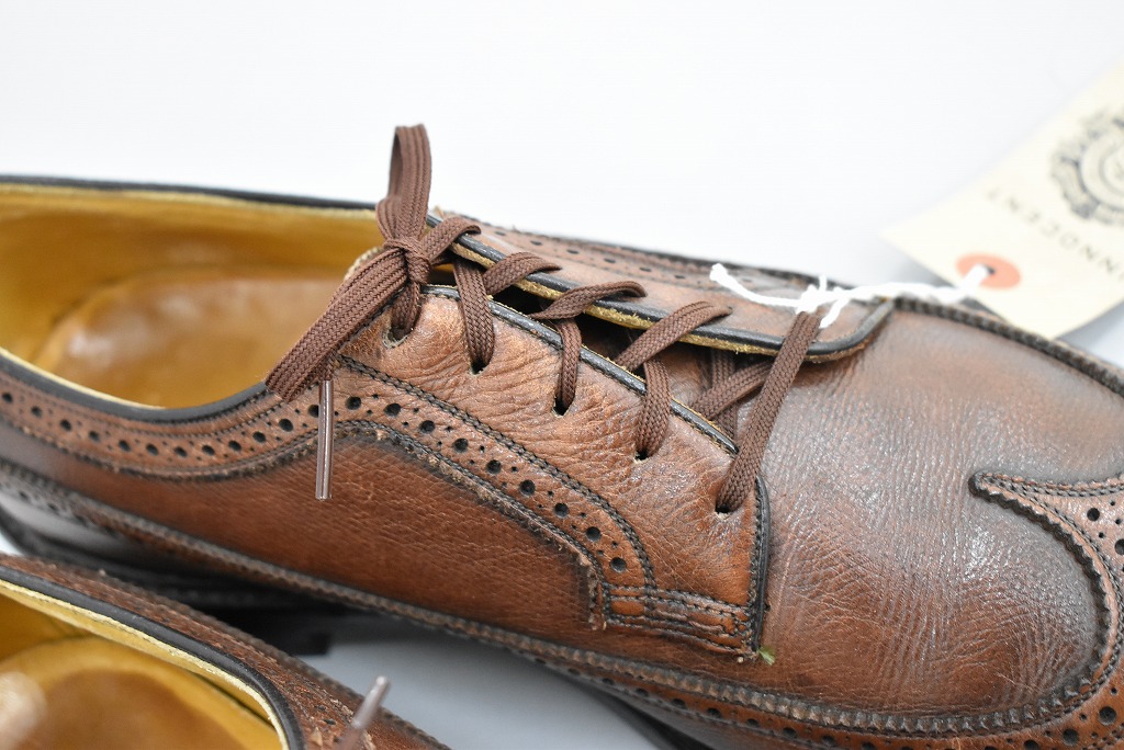 109834「FLORSHEIM」ウィングチップ シューズ 外羽根 SIZE US9ほど
