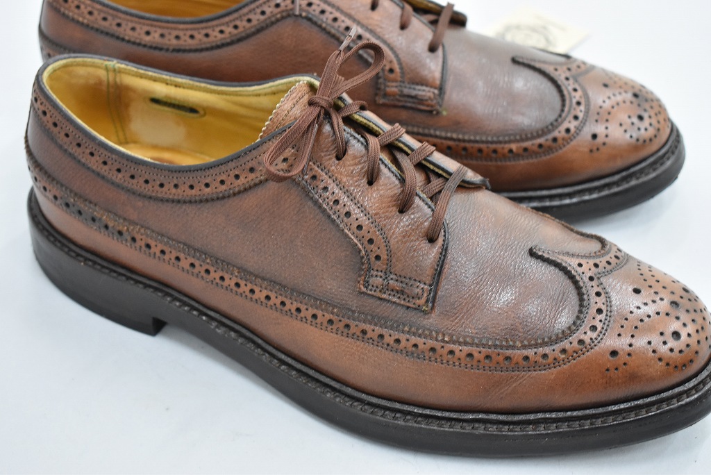 109834「FLORSHEIM」ウィングチップ シューズ 外羽根 SIZE US9ほど