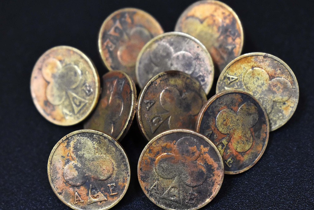 107455 ACE COINピンバッジ エースカフェ トークン コイン エース