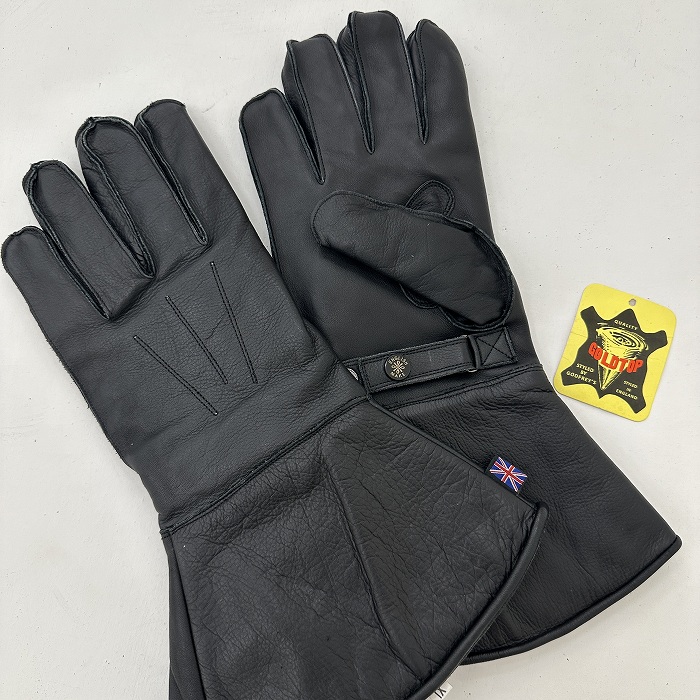 108077 英国製 GOLDTOP GUANTLET LEATHER GLOVES XLサイズ | ガレージ