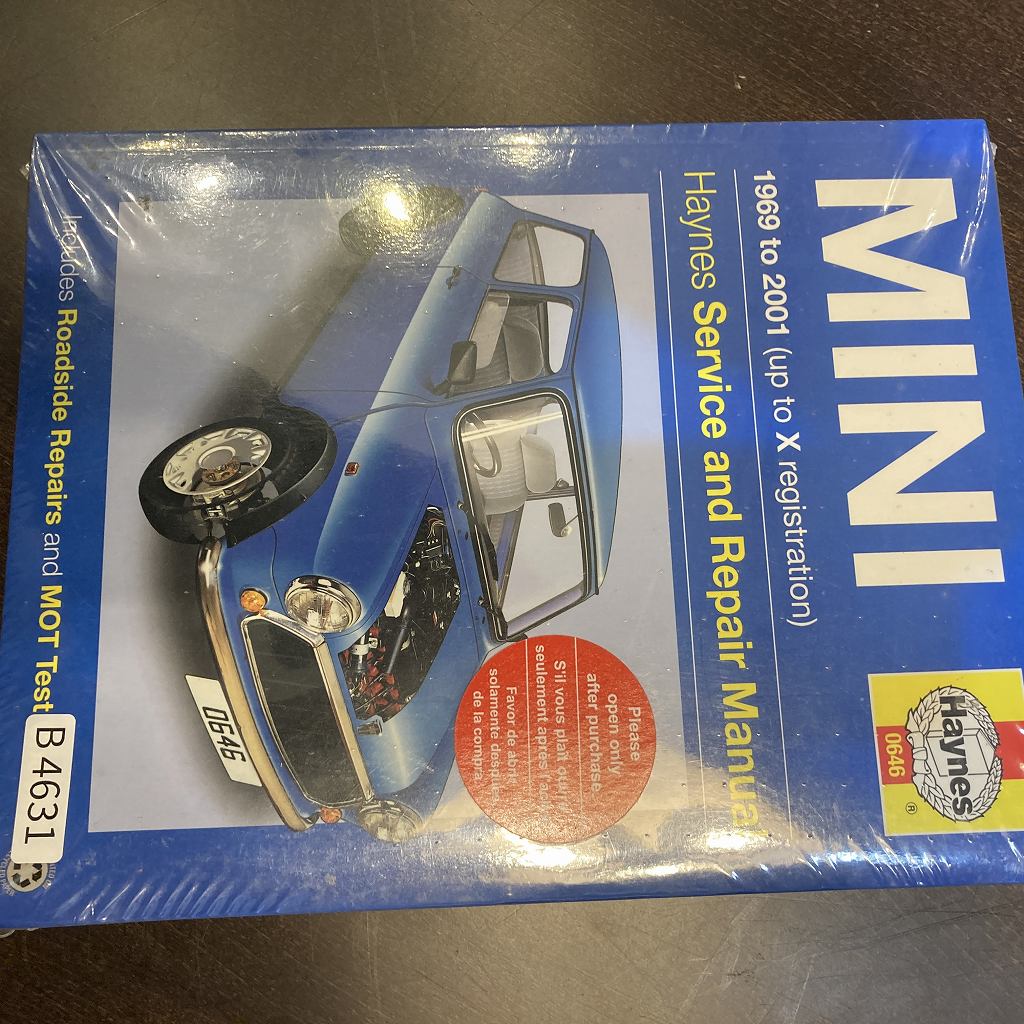B4631「MINI 1969 to 2001 (up tp X registration） Haynes service and Repair Manual」未開封　ヘインズ・インターナショナル　 ミニ　整備書