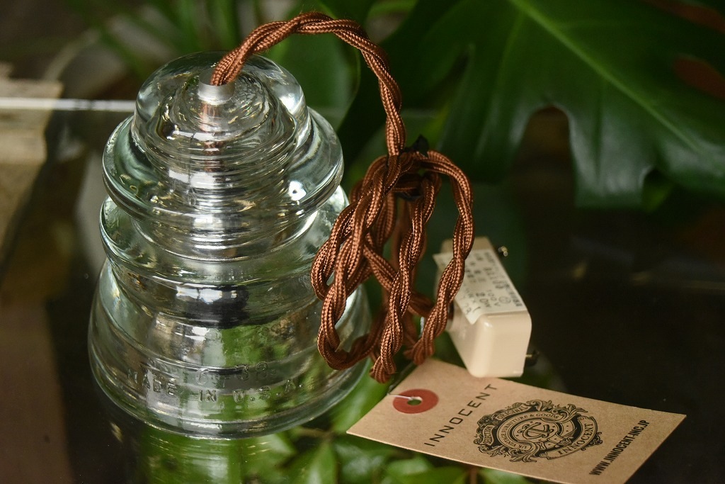 104820 インダストリアル ガラスインシュレーター ランプ 照明 USA 碍子 i005CB