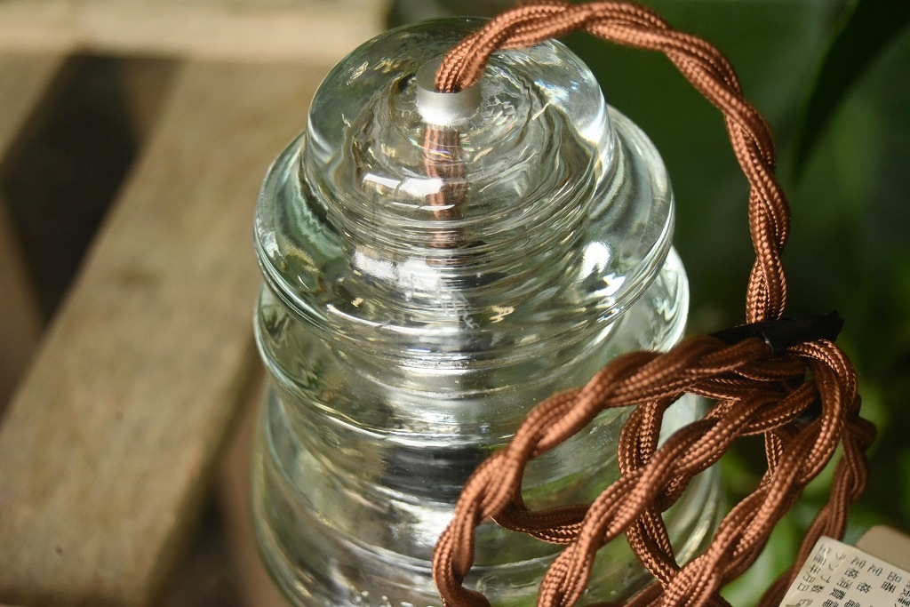 104820 インダストリアル ガラスインシュレーター ランプ 照明 USA 碍子 i005CB