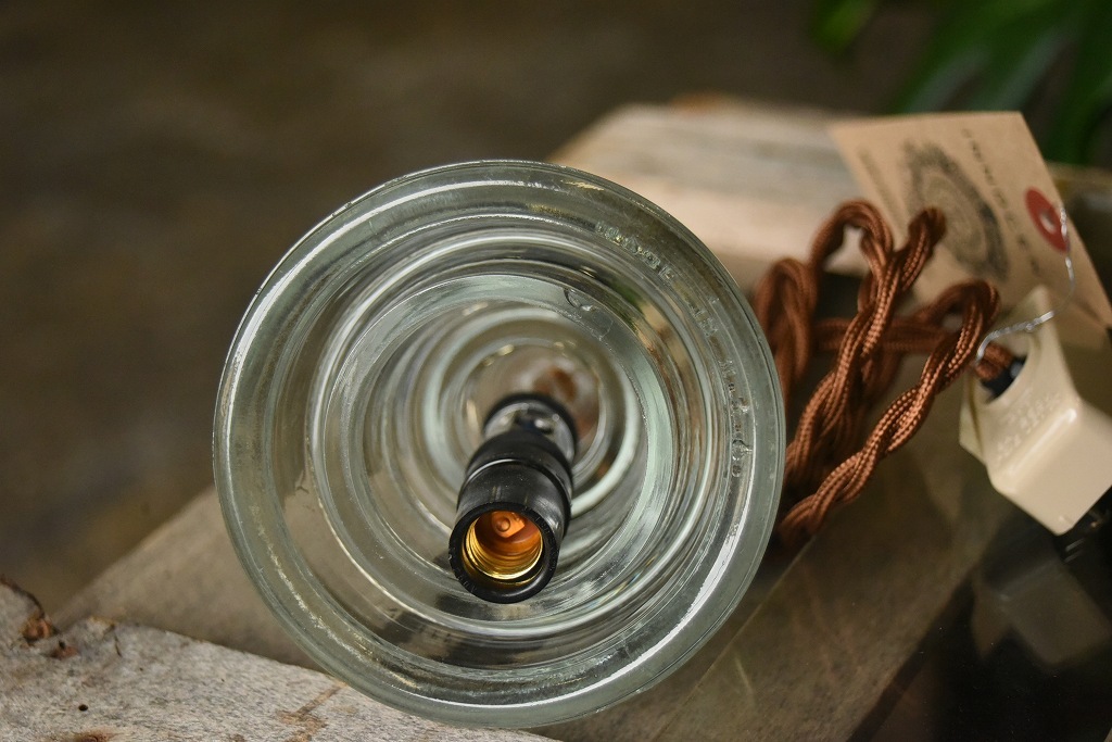 104820 インダストリアル ガラスインシュレーター ランプ 照明 USA 碍子 i005CB