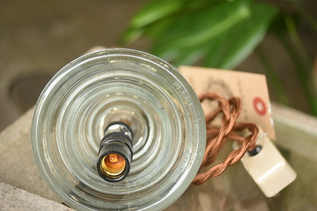 104820 インダストリアル ガラスインシュレーター ランプ 照明 USA 碍子 i005CB