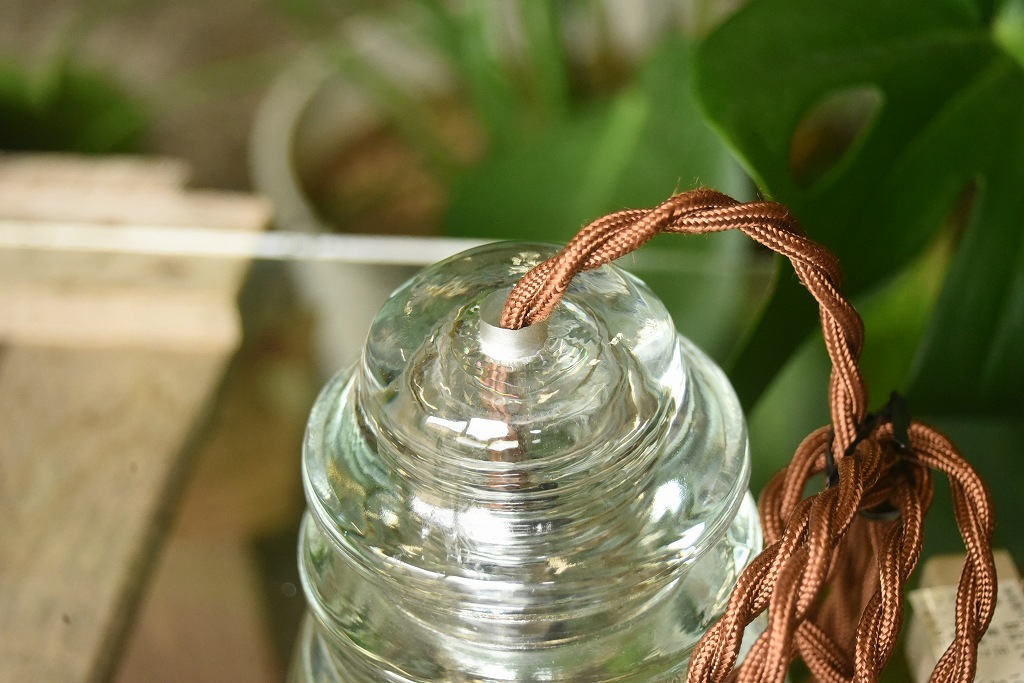 104820 インダストリアル ガラスインシュレーター ランプ 照明 USA 碍子 i005CB