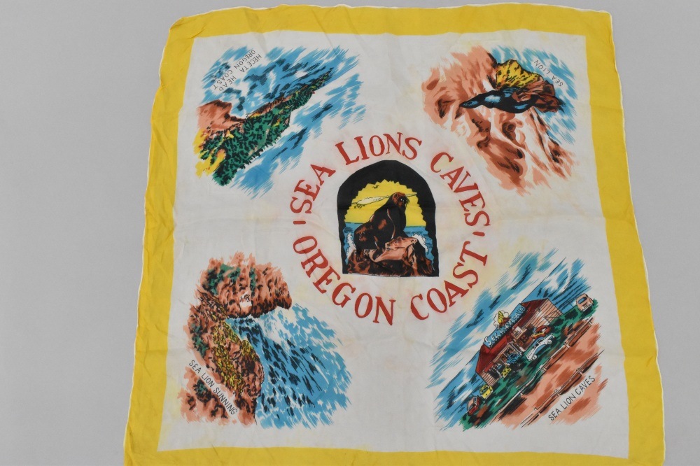 108770 ヴィンテージ 中判 スーベニア スカーフ  Souvenir scarf