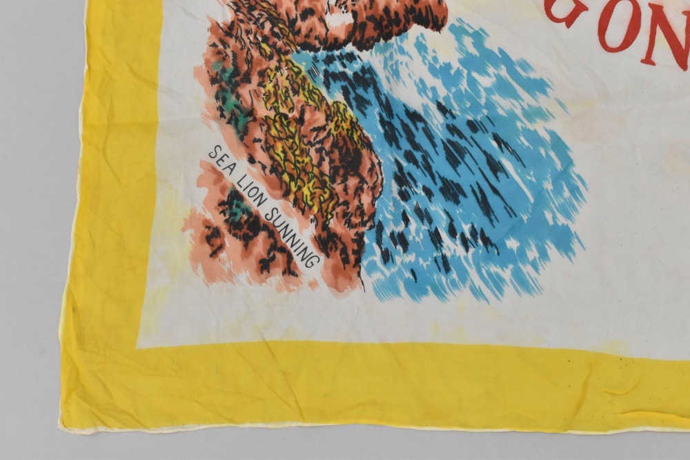 108770 ヴィンテージ 中判 スーベニア スカーフ  Souvenir scarf