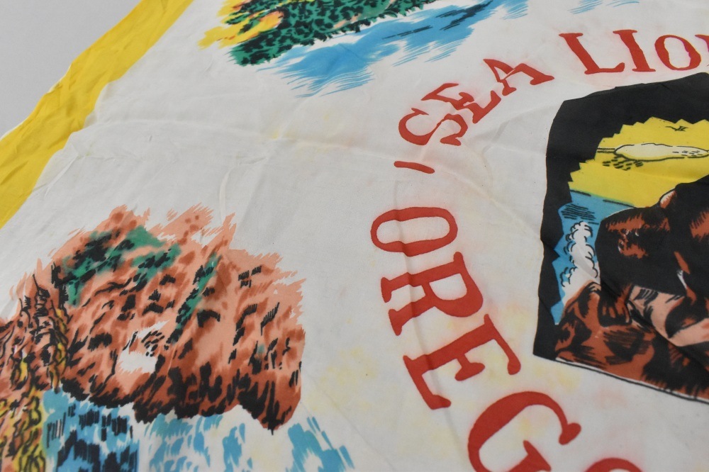 108770 ヴィンテージ 中判 スーベニア スカーフ  Souvenir scarf
