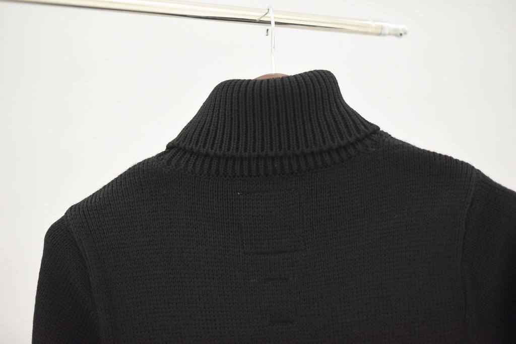FB 英国「GOLDTOP」「100%Merino Wool Fitted Submariner Sweater」フィット サブマリーナー セーター COLOR：BLACK　　送料無料