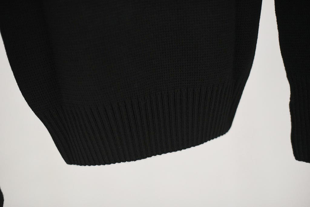 FB 英国「GOLDTOP」「100%Merino Wool Fitted Submariner Sweater」フィット サブマリーナー セーター COLOR：BLACK　　送料無料