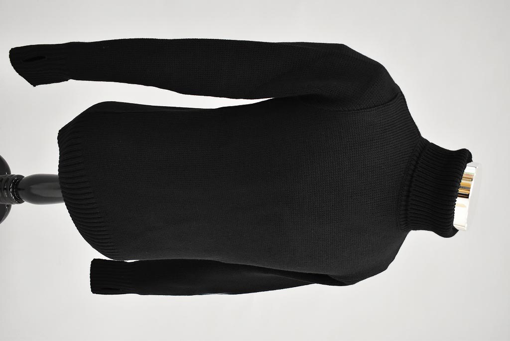 FB 英国「GOLDTOP」「100%Merino Wool Fitted Submariner Sweater」フィット サブマリーナー セーター COLOR：BLACK　　送料無料