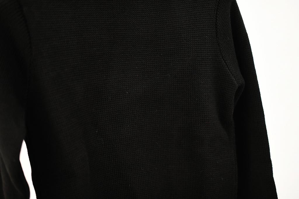 FB 英国「GOLDTOP」「100%Merino Wool Fitted Submariner Sweater」フィット サブマリーナー セーター COLOR：BLACK　　送料無料