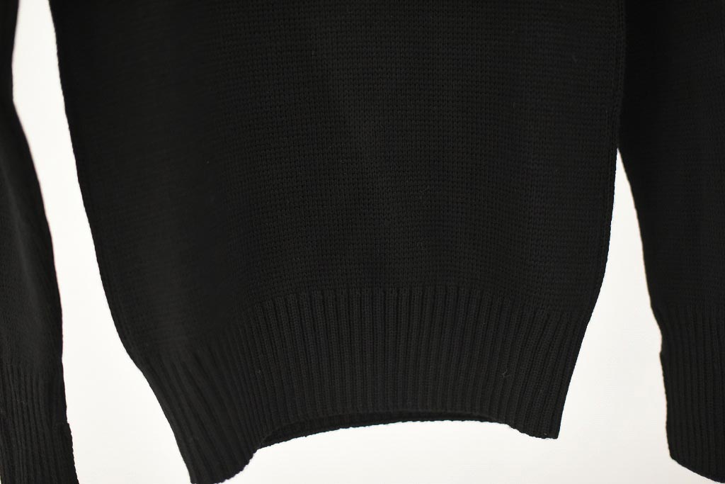 FB 英国「GOLDTOP」「100%Merino Wool Fitted Submariner Sweater」フィット サブマリーナー セーター COLOR：BLACK　　送料無料