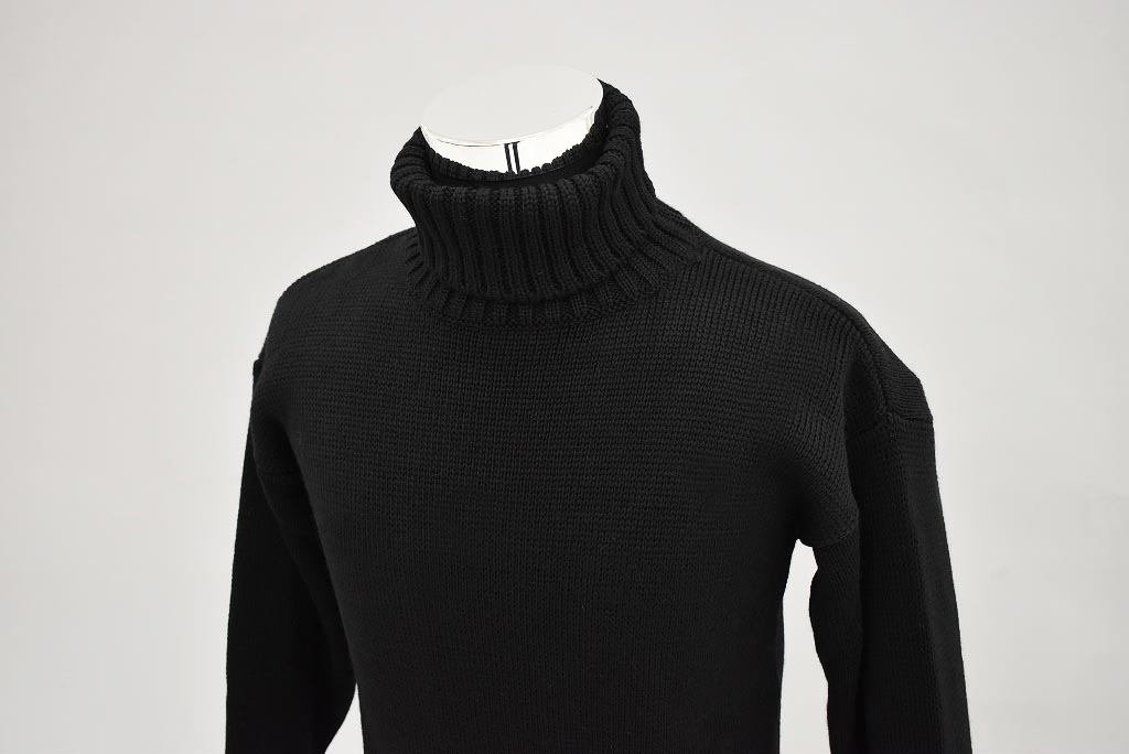 CB 英国 「GOLDTOP」「100% Merino Wool Classic Submariner Sweater」クラシック サブマリーナー COLOR：BLACK　　送料無料