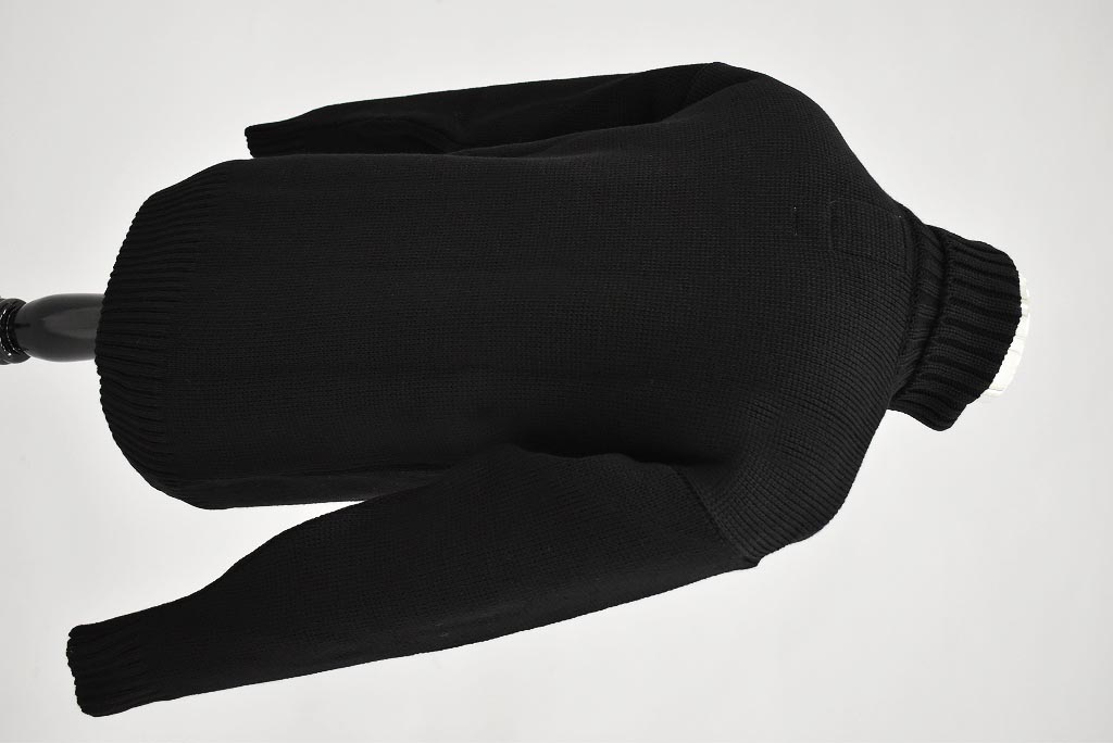 CB 英国 「GOLDTOP」「100% Merino Wool Classic Submariner Sweater」クラシック サブマリーナー COLOR：BLACK　　送料無料