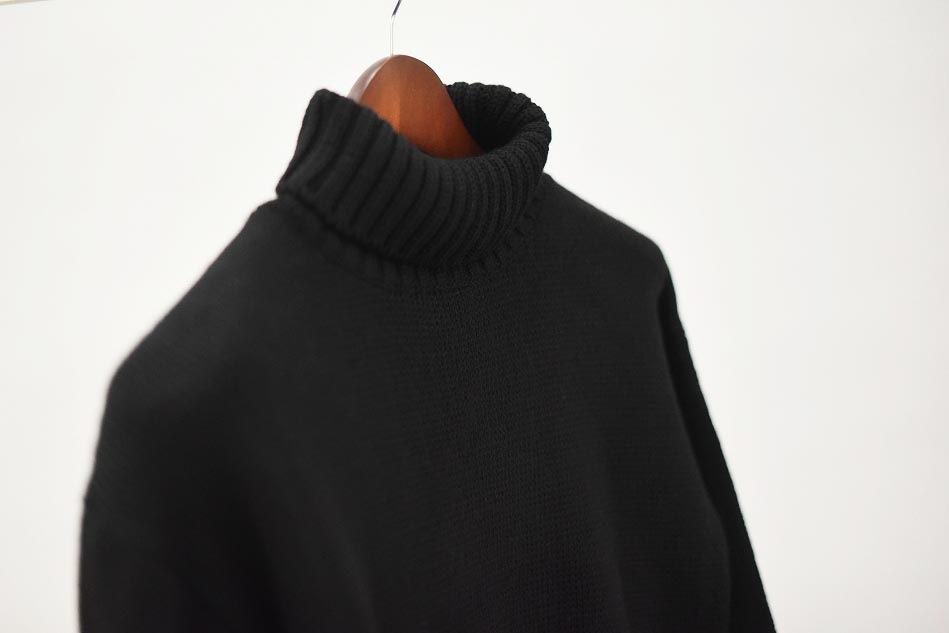 CB 英国 「GOLDTOP」「100% Merino Wool Classic Submariner Sweater」クラシック サブマリーナー COLOR：BLACK　　送料無料