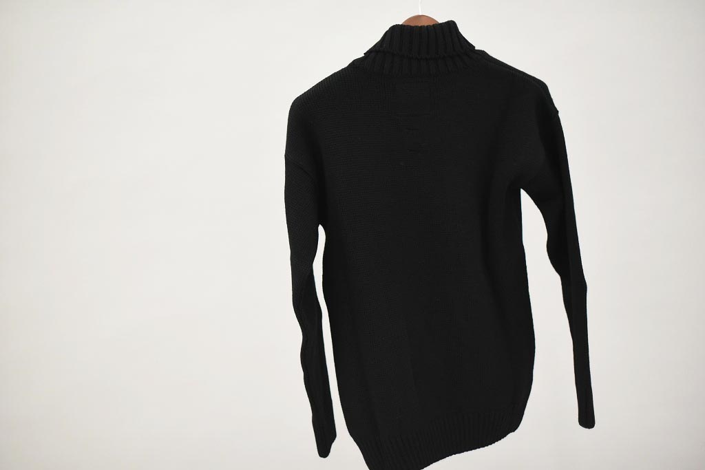 CB 英国 「GOLDTOP」「100% Merino Wool Classic Submariner Sweater」クラシック サブマリーナー COLOR：BLACK　　送料無料