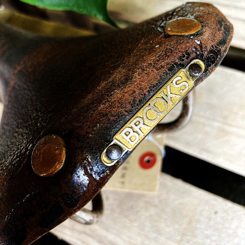 105665 ヴィンテージ　「BROOKS」 ブルックス　サドル　シート　自転車