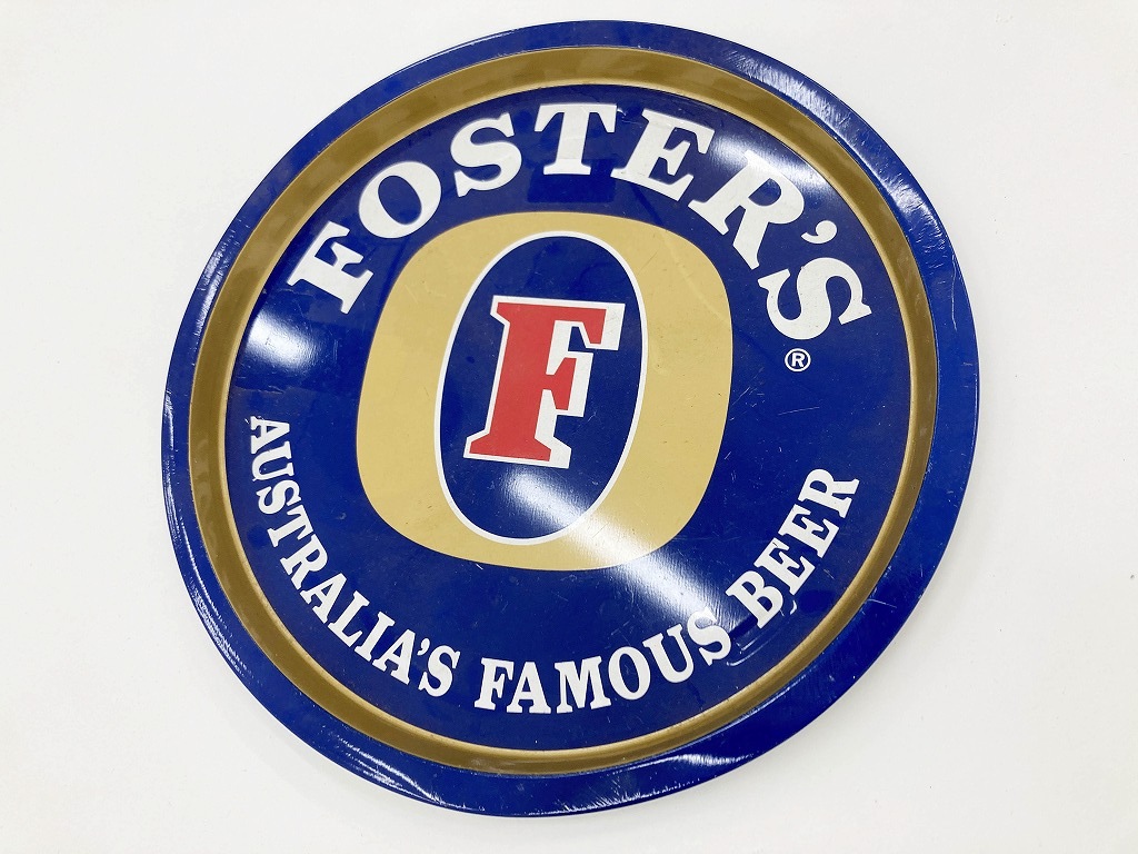 107720 ヴィンテージ　「FOSTER'S AUSTRALIA'S FAMOUS BEER」　フォスターズラガー　オーストラリア　サインプレート　看板　